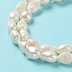 Naturales keshi abalorios de perlas hebras PEAR-Z002-19-4