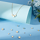 Benecreat 50 pièces 5 styles support placage laiton perles d'espacement KK-BC0012-59-5