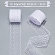 レースのトリム  縫製装飾のためのレースリボン  ホワイト  1-3/4インチ（45mm）  （10.94ヤード/ロール）10m /ロール OCOR-WH0008-A01-2
