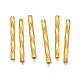 Opaque Glass Twisted Bugle Beads SEED-T005-15-B03-2