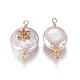 Natural Cultured Freshwater Pearl Pendants PEAR-I005-22D-2