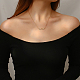 Colliers avec pendentif trapèze creux en acier inoxydable pour femmes TK1398-1-4
