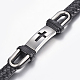 PU Leather Braided Cord Bracelets BJEW-E324-C19-3
