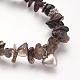 Perles naturelles obsidienne étirer bracelets BJEW-JB02724-02-5