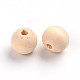 Perles en bois naturel non finies perles artisanales d'espacement pour bijoux de chapelet en macramé bricolage X-WOOD-S651-10mm-LF-2