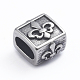 Retro 304 Stainless Steel Slide Charms/Slider Beads STAS-L243-008AS-2