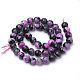 Dyed Natural Fire Crackle Agate Beads Strands G-Q462-125A-6mm-2