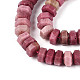 Природные родонит бисер нитей&nbsp;G-N357-14A-12-4