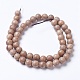 Chapelets de perles en bois naturel WOOD-J001-02-10mm-3