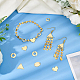 BENECREAT 30Pcs 5 Style 18K Gold Plated Connector Charms KK-BC0008-16-5