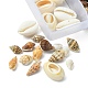6 styles ensembles de perles de coquille de cauri mélangées naturelles BSHE-YW0001-05-3