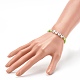 Valentinstag handgemachte Millefiori Glasperlen Stretch Armbänder BJEW-JB06213-4