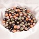 Faceted Round Shell Pearl Bead Strands BSHE-L012-6mm-L011-2