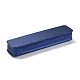Puレザージュエリーボックス  レジンクラウン付き  ネックレス包装箱用  長方形  ダークブルー  5.6x24.2x3.8cm CON-C012-01B-3