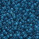 8/0透明ガラス種ビーズ  丸い穴  つや消しの内側の色  ラウンド  スチールブルー  3~4x2~3mm  穴：0.8mm  約15000個/ポンド SEED-S048-P-001-3