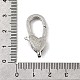 Застежки-клешни из прозрачной латуни с кубическим цирконием KK-Z078-46B-P-3
