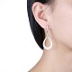 925 Sterling Silver Hoop Earrings EJEW-BB30419-WH-4
