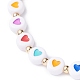 Opaque Acrylic Beads Mobile Straps HJEW-JM00590-02-4