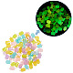 ARRICRAFT 80Pcs 5 Colors Luminous Resin Decoden Cabochons RESI-AR0001-35-3