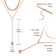 Doppelschichtige Halsketten aus Titanstahl von Shegrace JN960A-5