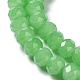 Backlackierte Perlenstränge aus imitiertem Jadeglas DGLA-A034-J8MM-A9-3