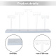 5 T-Bar Transparent Acrylic Earring Display Stand EDIS-WH0016-023-3