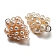 Colgantes naturales de perlas cultivadas de agua dulce PEAR-H018-5