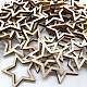 Unfinished Wood Star Shape Discs Slices WOCR-PW0001-026B-2