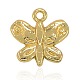 Nickel Free & Lead Free Golden Alloy Butterfly Charms PALLOY-J169-24G-NR-1