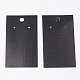 ディスプレイアクセサリー台紙  ネックレスに使用  イヤリング  ブレスレットやペンダント  長方形  ブラック  9x5x0.03cm  穴：0.65のCM X-CDIS-S025-23-1
