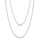 925 Sterling Silver Thin Dainty Link Chain Necklace for Women Men JN1096A-01-1