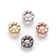 Perles de zircone cubique micro pave en Laiton X-ZIRC-F098-01-1