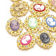 Alloy Cabochons RB-N050-04-18G-1