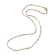 Collane d'ottone della catena del serpente X-NJEW-I247-05G-1