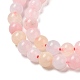Natürliche weiße Jade Nachahmung Morganit Perlen Stränge G-I299-F14-10mm-01-3