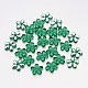 Back Plated Faceted Flower Taiwan Acrylic Rhinestone Beads ACRT-M05-10-01-1