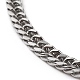304 cadenas de bordillo gruesas de acero inoxidable con corte de diamante BJEW-JB05766-02-2
