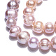 Brins de perles de culture d'eau douce naturelles PEAR-N013-07M-5