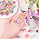 PandaHall 66 pcs 11 Colors 16 mm Colorful Glass Ball Charms Crystal Glass Ball Pendants with Resin Rhinestone Conch Shell for Earrings Bracelet Necklace Jewelry DIY Craft Making GLAA-PH0007-75G-3
