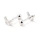 Butterfly 925 Sterling Silver Stud Earrings for Girl Women EJEW-I259-02S-2