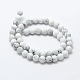 Chapelets de perles en howlite naturelle G-F518-22-6mm-2