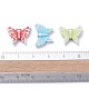 Mixed Color Craft Style Acrylic Butterfly Beads X-MACR-R491-M8-3