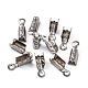 201 Stainless Steel Fold Over Crimp Cord Ends STAS-R055-08-4