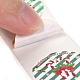 クリスマスをテーマにしたフラットラウンドロールステッカー  粘着紙ギフトタグステッカー  パーティーのために  装飾的なプレゼント  ミックスカラー  6.3x2.85cm DIY-B031-06-6