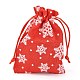Sacchetti di imballaggio in tela a tema natalizio ABAG-L007-01A-03-4