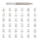 Conjunto de herramientas de estampado de cuero TOOL-WH0119-67-1