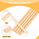 OLYCRAFT 30Pcs Round Wood Sticks Unfinished Wooden Strips Round Dowels Strips Wooden Round Dowel Rod Natural Wood Round Sticks Model Accessories for Wood Craft Supplies 200x7x3mm WOOD-WH0109-22-4