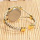 Lady's Golden Tone Stainless Steel watch Bangles WACH-F008-04A-3