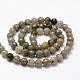 Faceted Natural Labradorite Beads Strands G-F364-17-6mm-2
