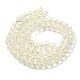 Chapelets de perles en verre électroplaqué EGLA-D020-6x4mm-70-3
